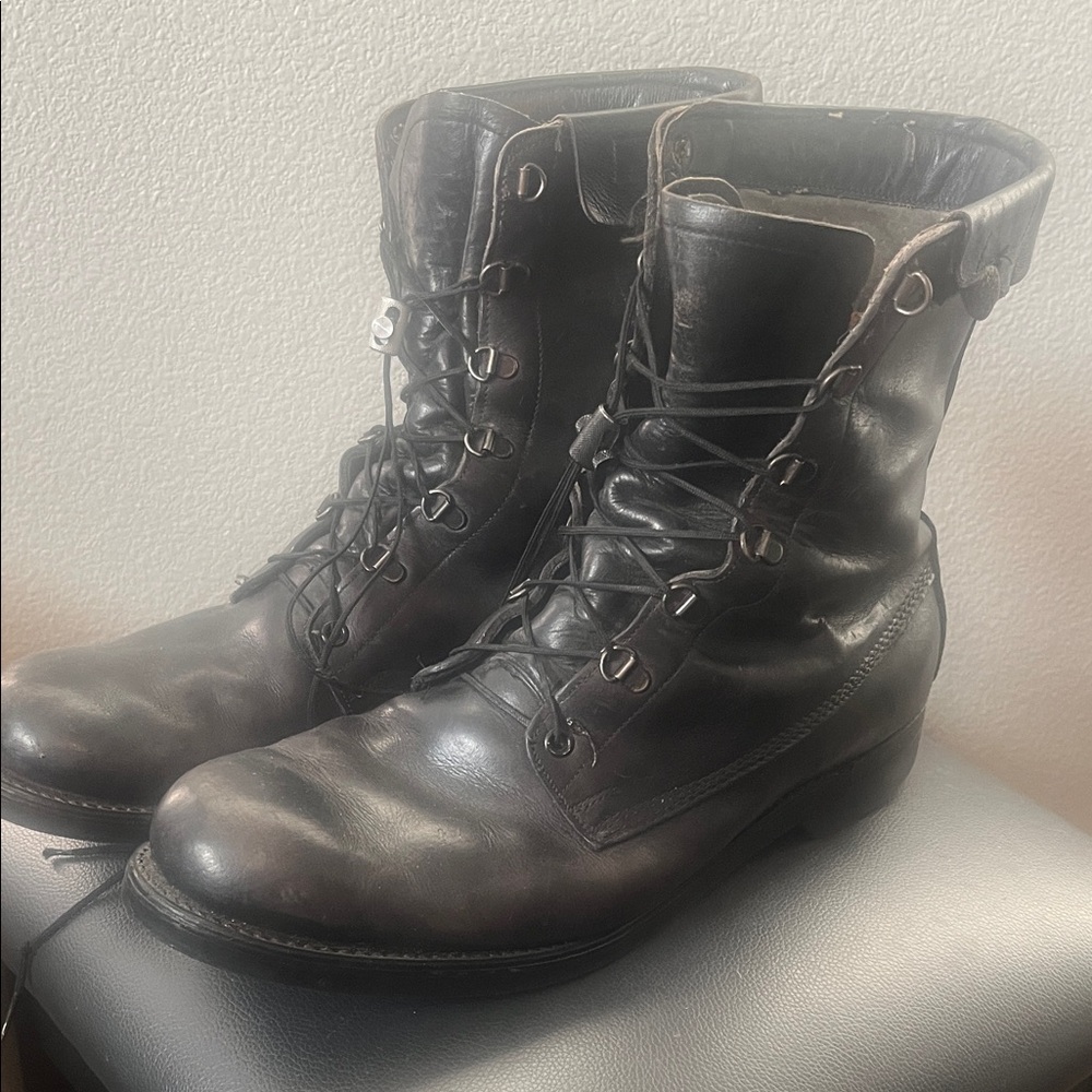 Vintage Biltrite 80s Black Leather Men's combat Boots